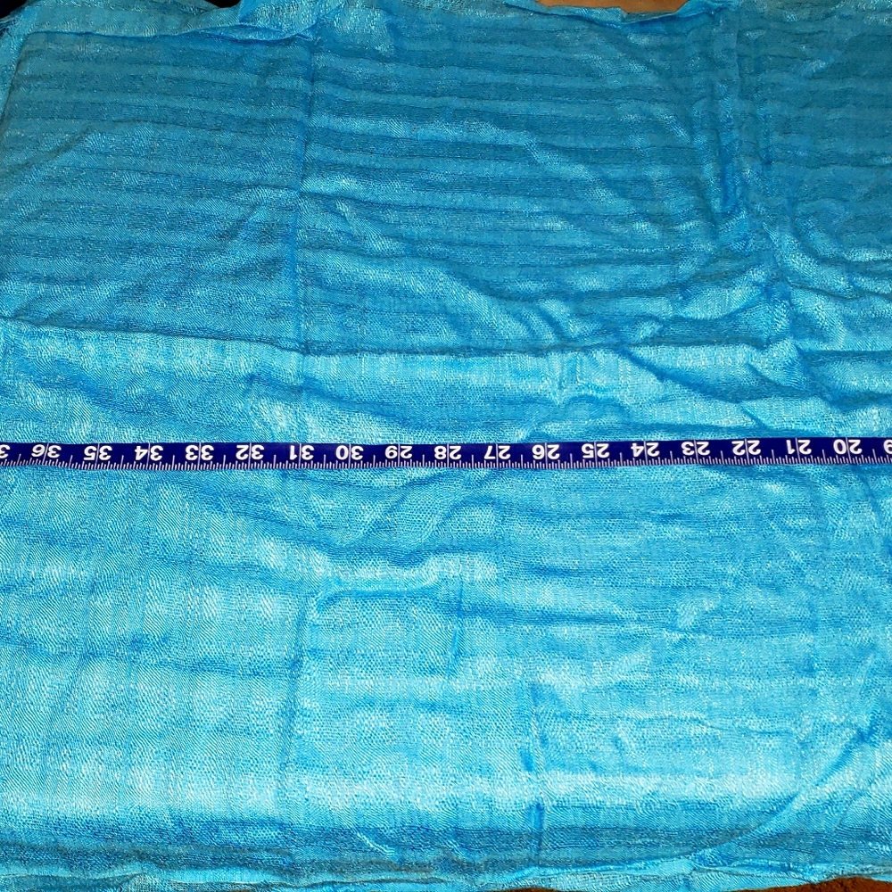 Lane Bryant blue knit scarf NWOT
